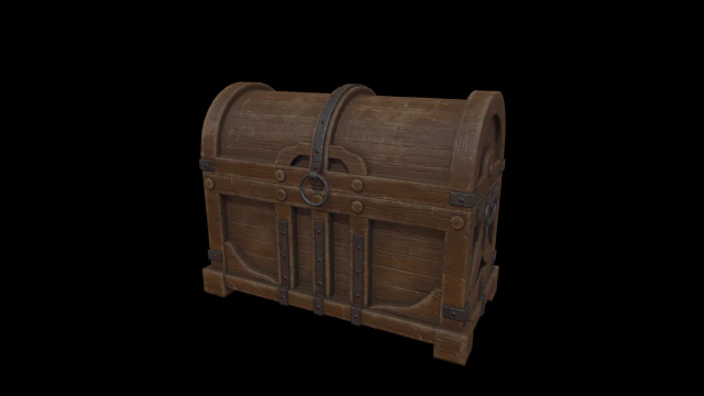 old chest 3D Model .c4d .max .obj .3ds .fbx .stl .blend 