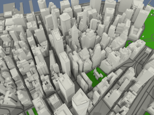 nyc lower manhattan financial district 3D Модель