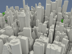 nyc lower manhattan financial district 3D Модель