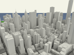 nyc lower manhattan financial district 3D Модель