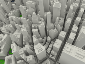 nyc lower manhattan financial district 3D Модель