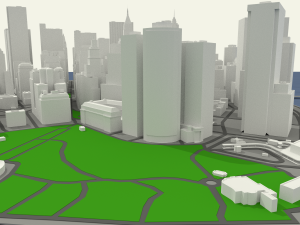 nyc lower manhattan financial district 3D Модель