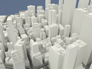 nyc lower manhattan financial district 3D Модель