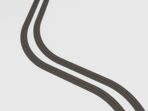 v&iacute;as de ferrocarril enlosables Modelo 3D