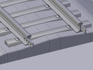 railroad tracks tileable 3D मॉडल