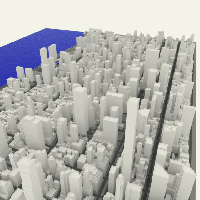 nyc midtown manhattan east 3D Model .c4d .max .obj .3ds .fbx .stl .blend 