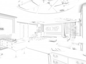 modern office 3D Model