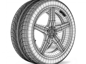 mercedes wheel 3D Model
