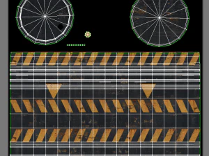 barils professionnels pr&ecirc;ts pour le jeu low-poly et high-poly uv relax Modèle 3D