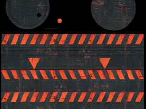 barils professionnels pr&ecirc;ts pour le jeu low-poly et high-poly uv relax Modèle 3D
