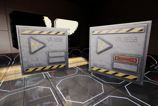 professional game-ready wall module plates safewarning 3D Model .c4d .max .obj .3ds .fbx .stl .blend 