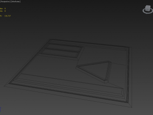 professional game-ready wall module plates safewarning 3D Model