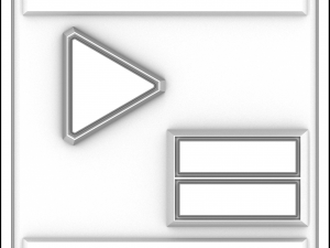 professional game-ready wall module plates safewarning 3D Model