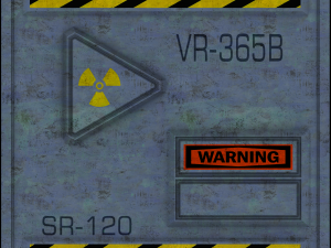 professional game-ready wall module plates safewarning 3D Model