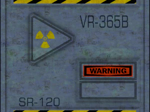 professional game-ready wall module plates safewarning 3D Model