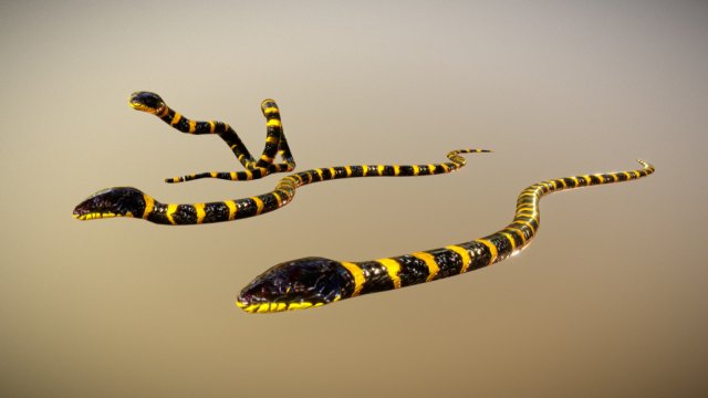 snake critter animated free on sketchfab Modello 3D .c4d .max .obj .3ds .fbx .stl .blend 
