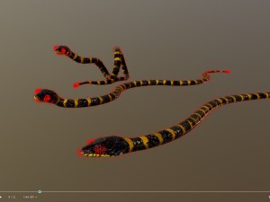 snake critter animated free on sketchfab Modello 3D
