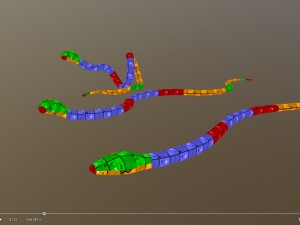 snake critter animated free on sketchfab Modello 3D
