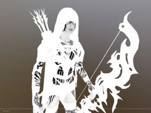 shade the night hunter walking animation 3D Model