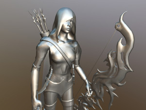 shade the night hunter walking animation Modello 3D