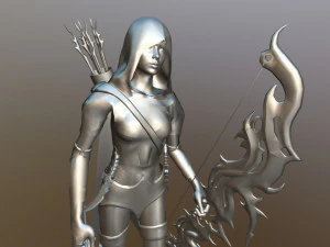 shade the night hunter walking animation 3D Model