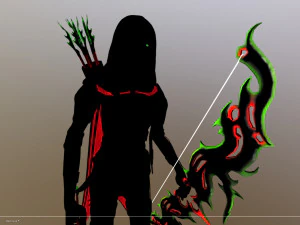 shade the night hunter walking animation 3D Model