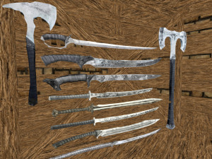 dungeon swords pack 3D Модель