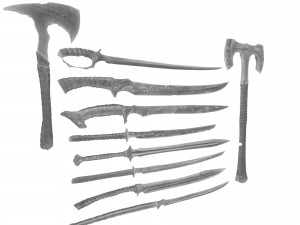 dungeon swords pack 3D Модель