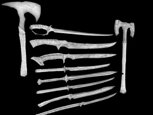 dungeon swords pack 3D Модель