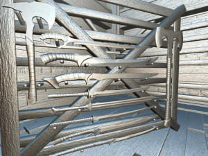 dungeon swords pack 3D Model