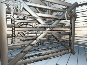 dungeon swords pack 3D Модель