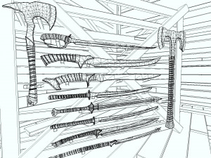 dungeon swords pack 3D Модель