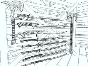 dungeon swords pack 3D Model