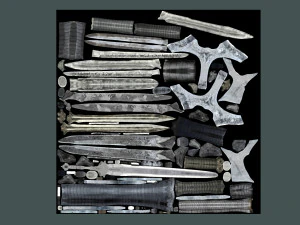 dungeon swords pack 3D Model