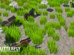 ai butterfly 3D Model
