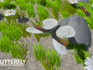 ai butterfly 3D 모델
