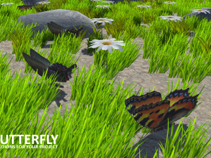 ai butterfly 3D 모델