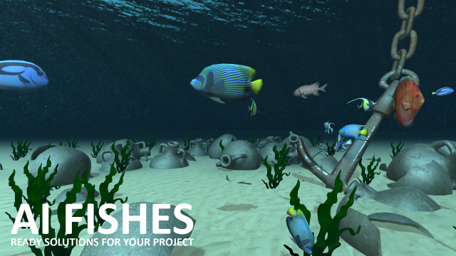 ai fishes - ready solutions for your project 3D Модель .c4d .max .obj .3ds .fbx .stl .blend 