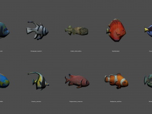 ai fishes - ready solutions for your project 3D Модель