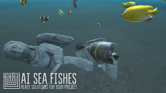 ai sea fishes - ready solutions for your project 3D 모델 .c4d .max .obj .3ds .fbx .stl .blend 