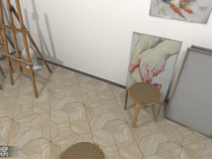 oficina de arte - interior e adere&ccedil;os Modelo 3D
