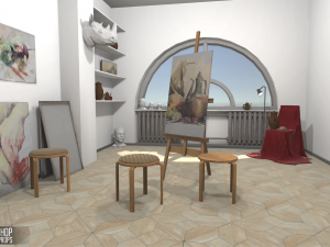 art workshop - interior and props Modelo 3D