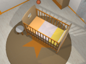 baby room - props and room 3D Модель