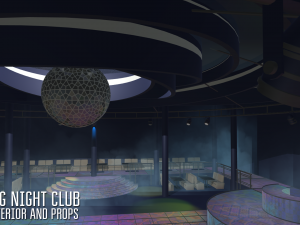 big night club - interior and props 3D Model
