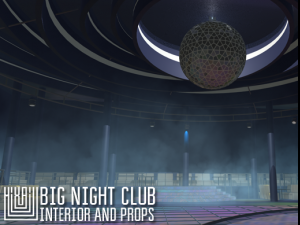 big night club - interior and props 3D Model
