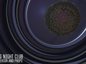 big night club - interior and props 3D Model