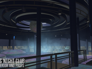 big night club - interior and props 3D Model