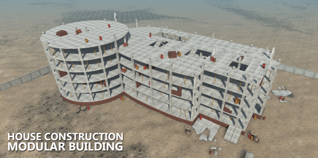 building constructor Modèle 3D .c4d .max .obj .3ds .fbx .stl .blend 