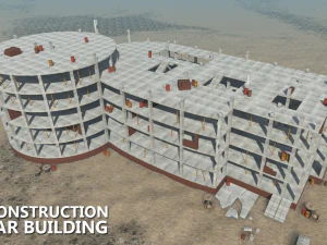 konstruktor bangunan Model 3D