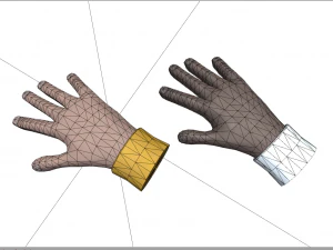 cartoon hands - animated 3D Model